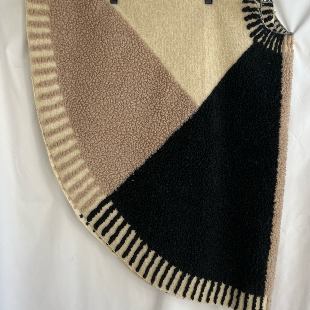 ANTHROPOLOGIE “ PONCHO” DUSK & DAWN CAPELET WOOL BLEND PATCHWORK CAPE ONE SIZE - Picture 10 of 16